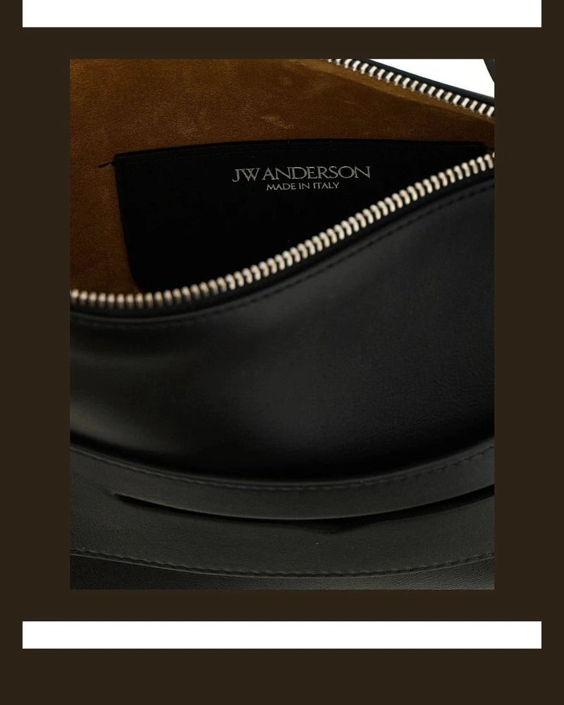 JW Anderson Shoulder Bag in black, Calfskin Leather — view 4