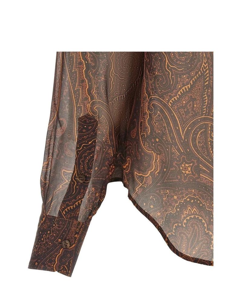 Etro Blouse in brown, Silk — view 4