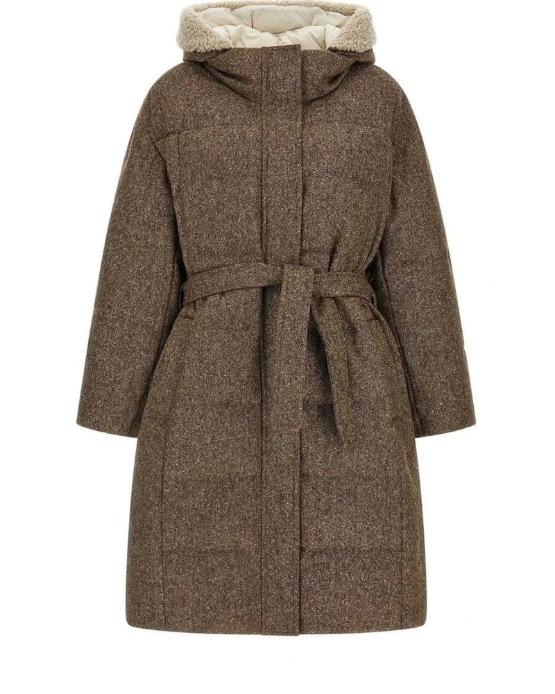 Brunello Cucinelli Overcoat in brown, Virgin Wool
