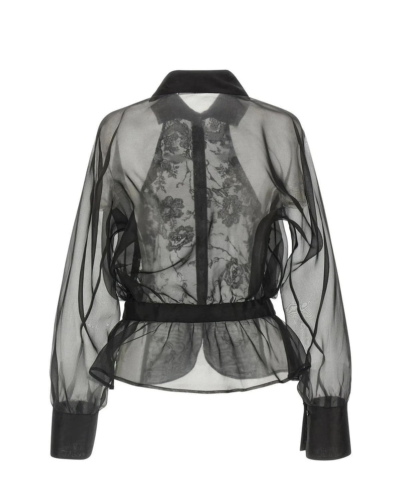 Ermanno Scervino Blouse in black, Silk — view 2