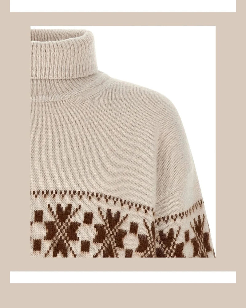 Kiton Sweater in white, Wool — view 3