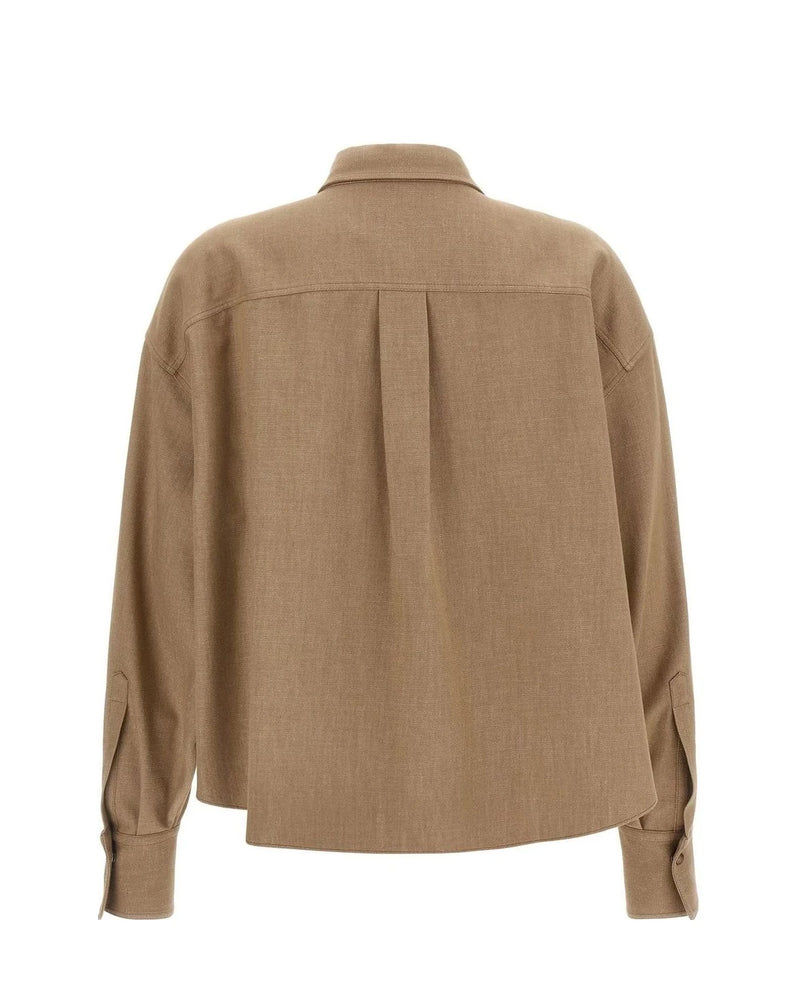 Brunello Cucinelli Dress Shirt in beige, Cotton — view 2