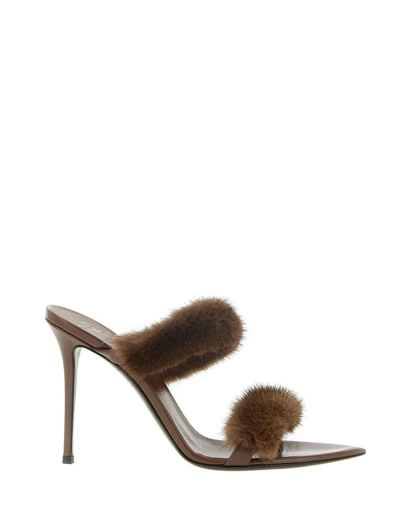 Giuseppe Zanotti Sandals in brown, Cow Leather