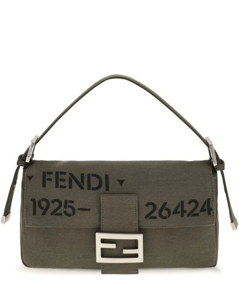 Fendi Shoulder Bag in green, Polyester