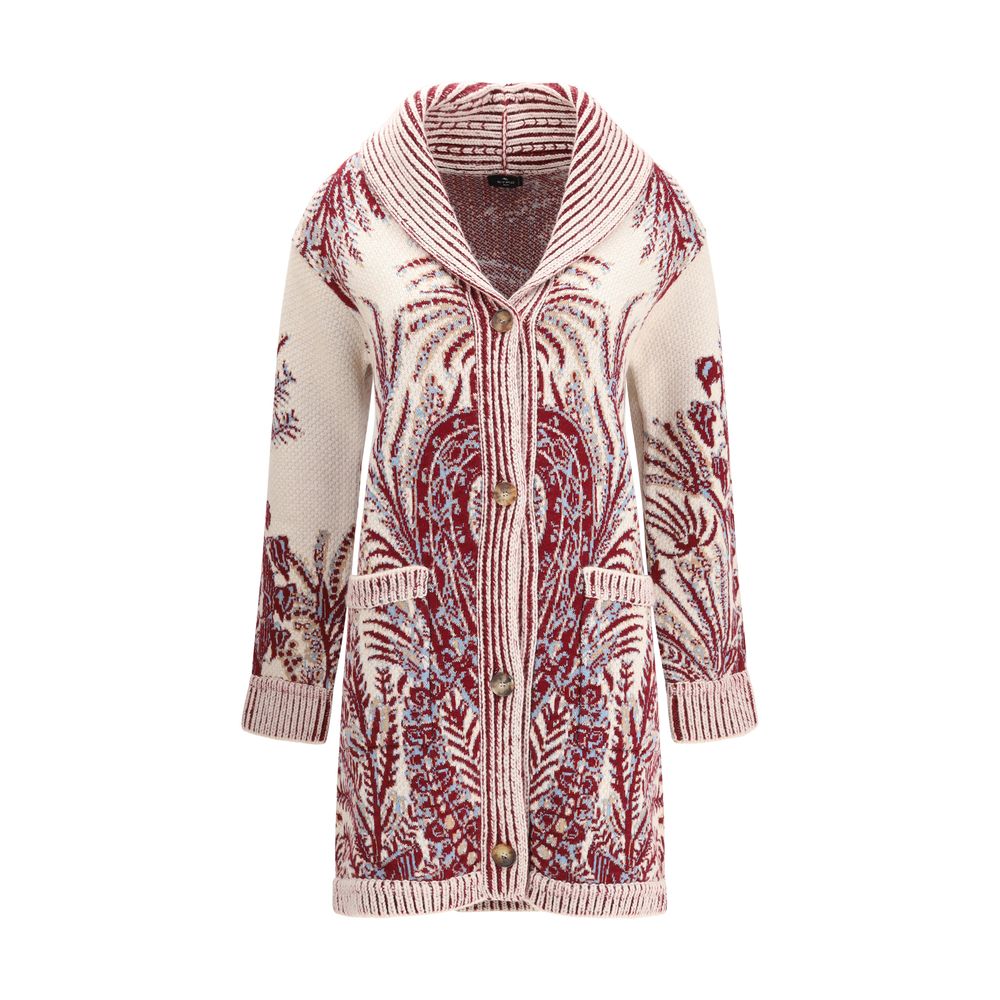 Etro Wool and Cotton Maxi Cardigan Glam Steals