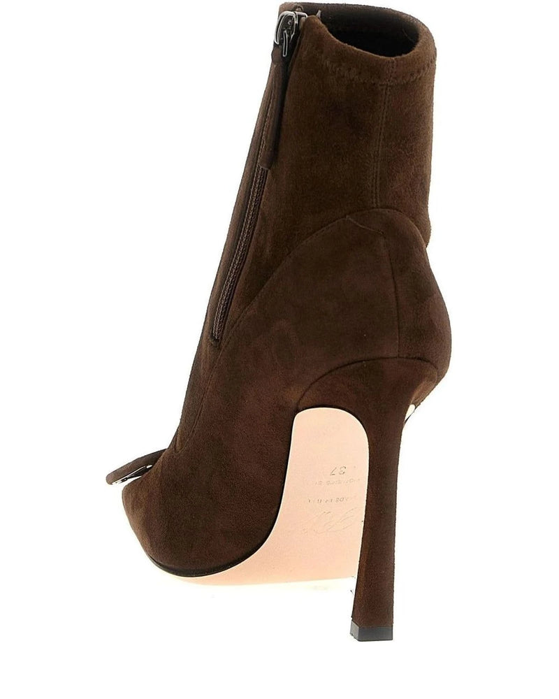 Roger Vivier Ankle Boots in brown, Lamb Leather — view 3