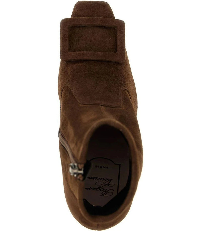 Roger Vivier Ankle Boots in brown, Lamb Leather — view 4