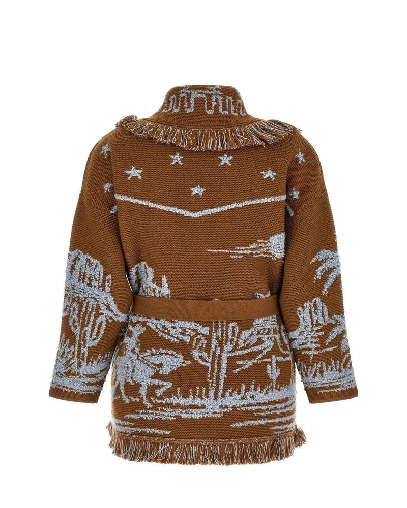 Alanui Cardigan in brown, Cashmere — view 2