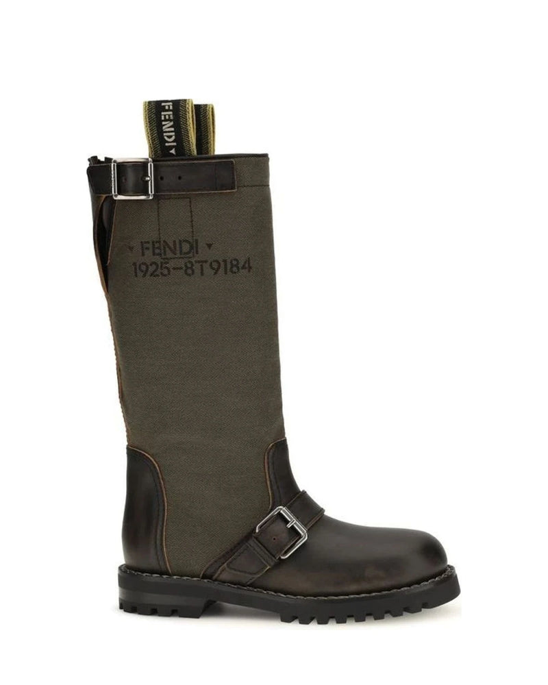 Fendi Boots in brown, Cotton