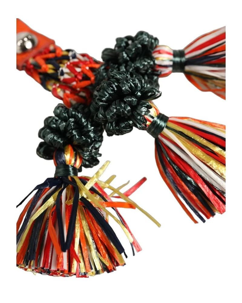 Dolce & Gabbana Keychain in multicolor, Raffia — view 4