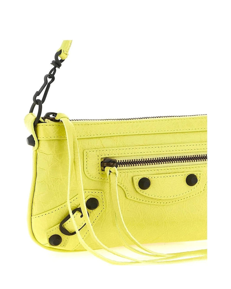 Balenciaga Shoulder Bag in yellow, Lamb Leather — view 3