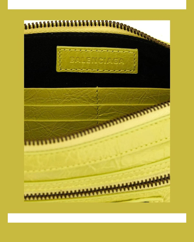 Balenciaga Shoulder Bag in yellow, Lamb Leather — view 4