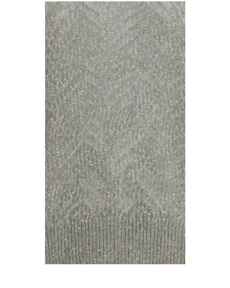 Brunello Cucinelli Sweater in gray, Linen — view 3