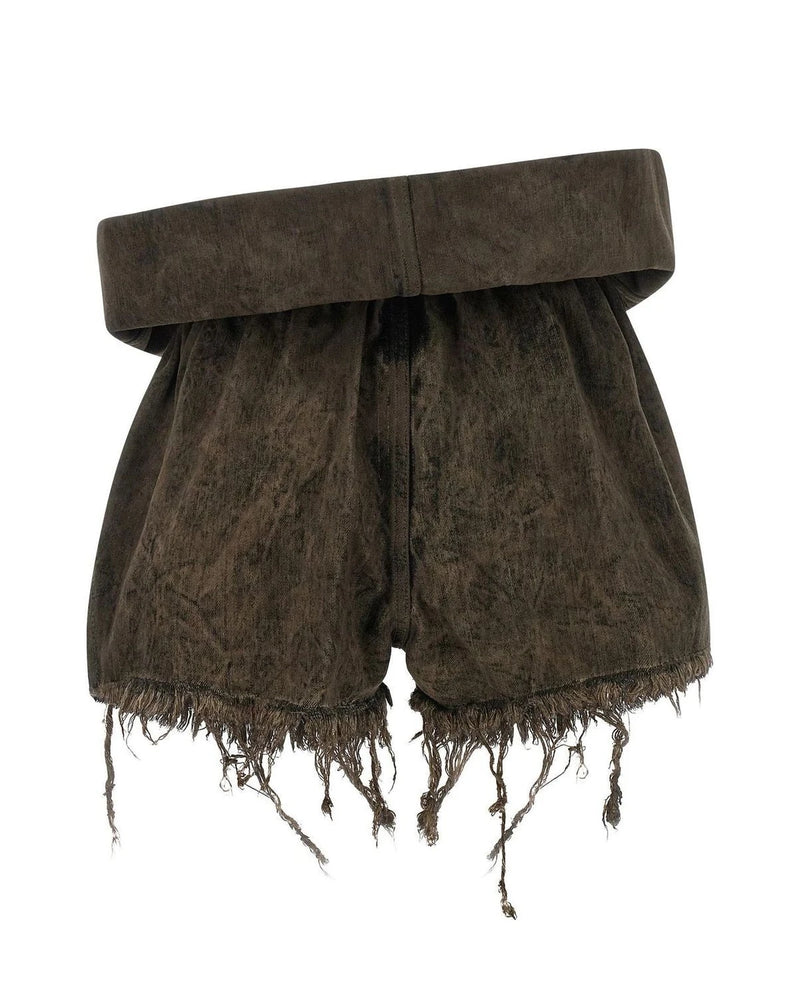 Rick Owens Bermuda in gray, Cotton — view 2