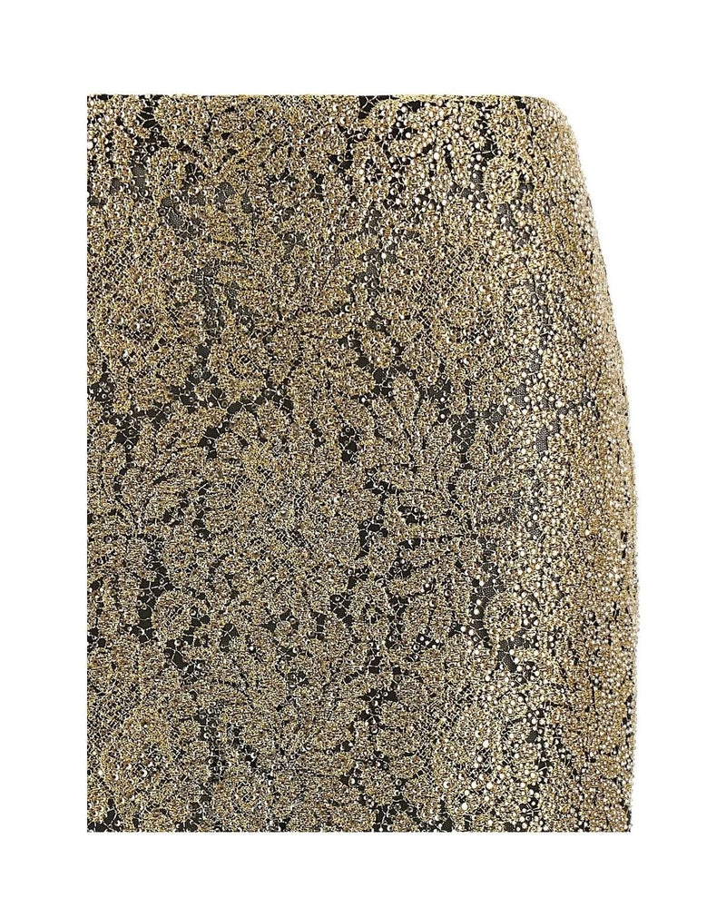 Ermanno Scervino Skirt in gold, Polyester — view 3