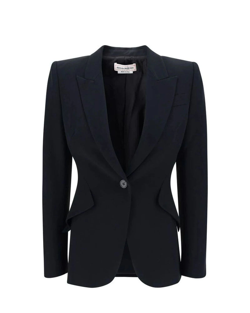 Alexander McQueen Blazer in black, Acetate