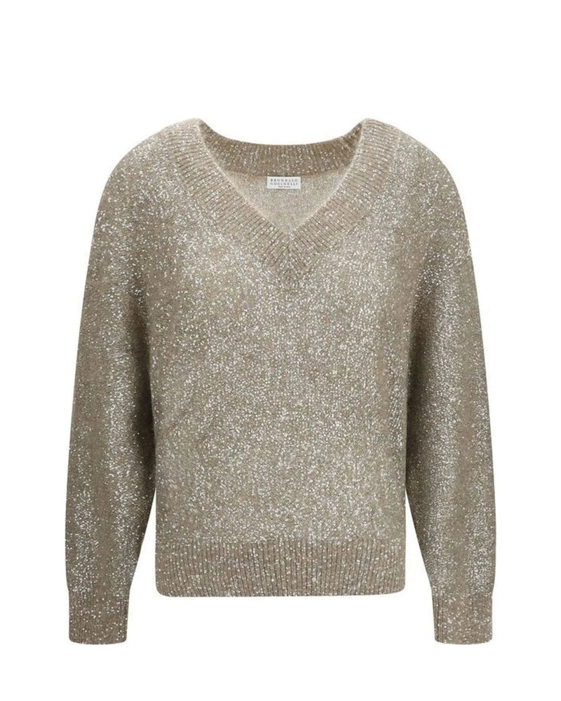 Brunello Cucinelli Sweater in beige, Polyamide