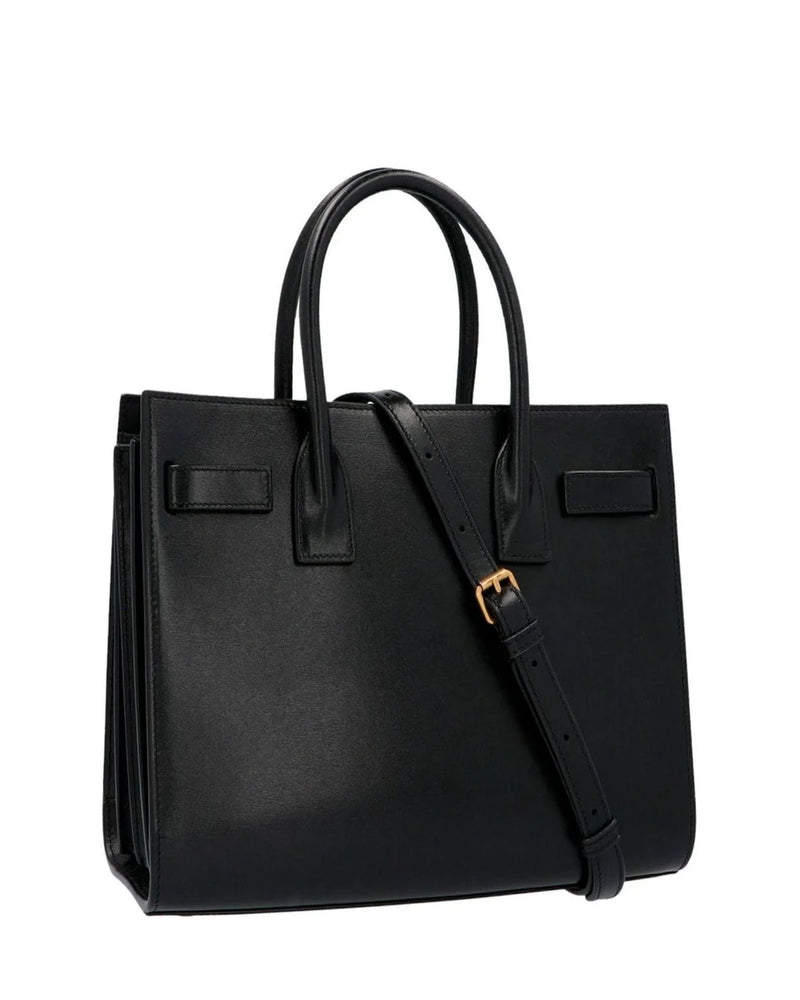 Saint Laurent Satchel Bag in black, Calfskin Leather — view 2