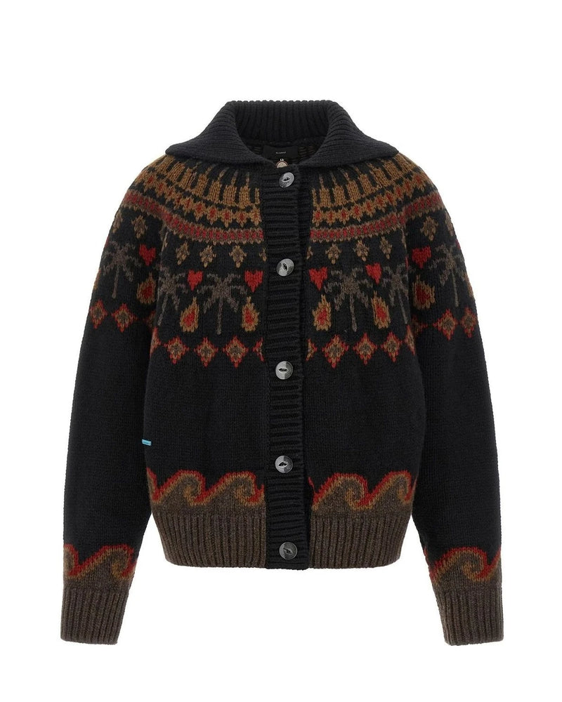 Alanui Cardigan in multicolor, Virgin Wool