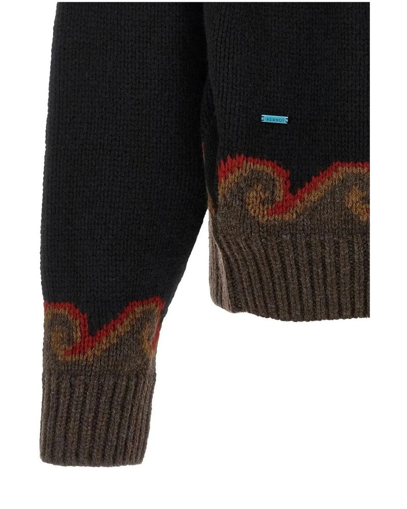 Alanui Cardigan in multicolor, Virgin Wool — view 4
