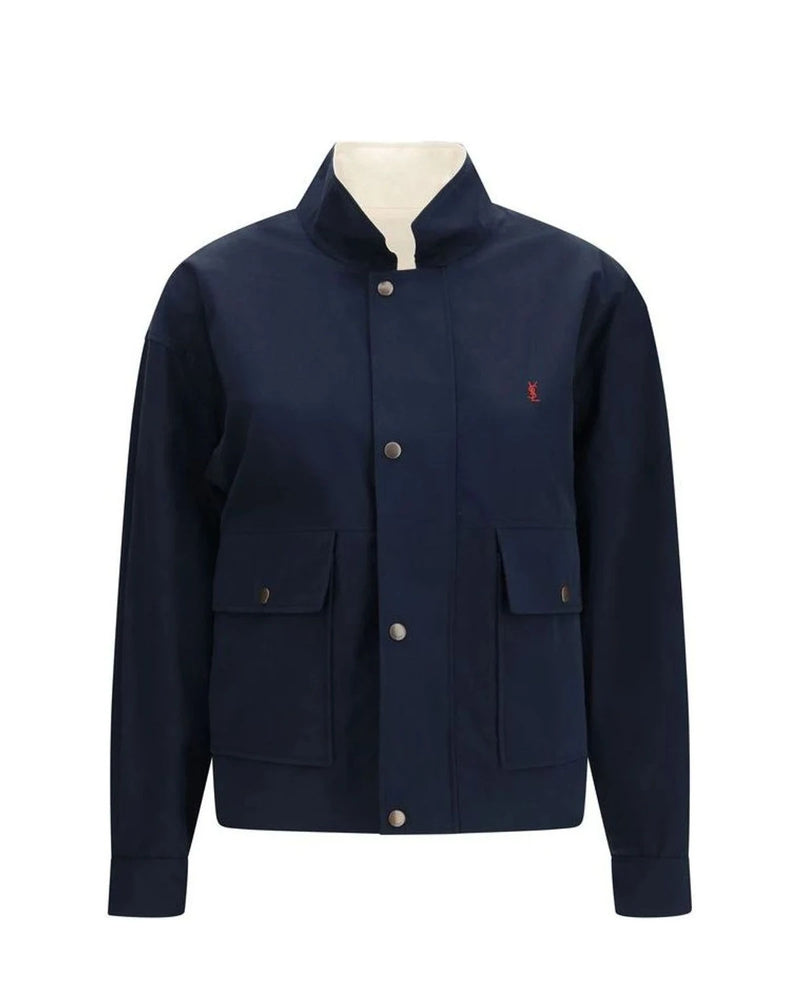 Saint Laurent Trucker Jacket in multicolor, Cotton