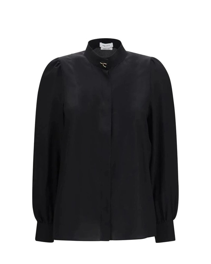 Alexander McQueen Blouse in black, Silk