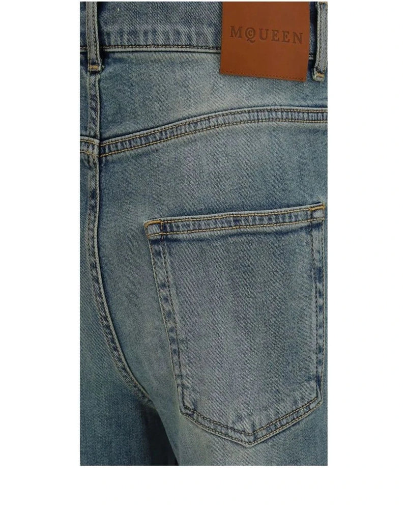 Alexander McQueen Jean in blue, Cotton — view 3