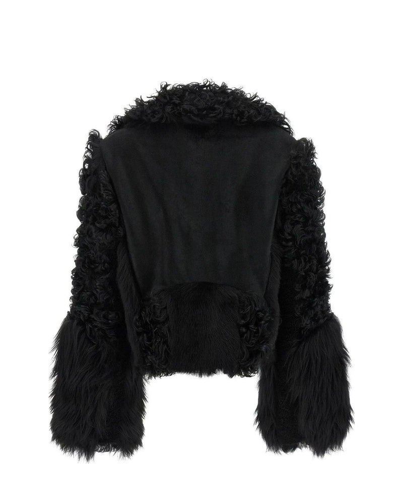 Fendi Bomber Jacket in black, Lamb Leather — view 2