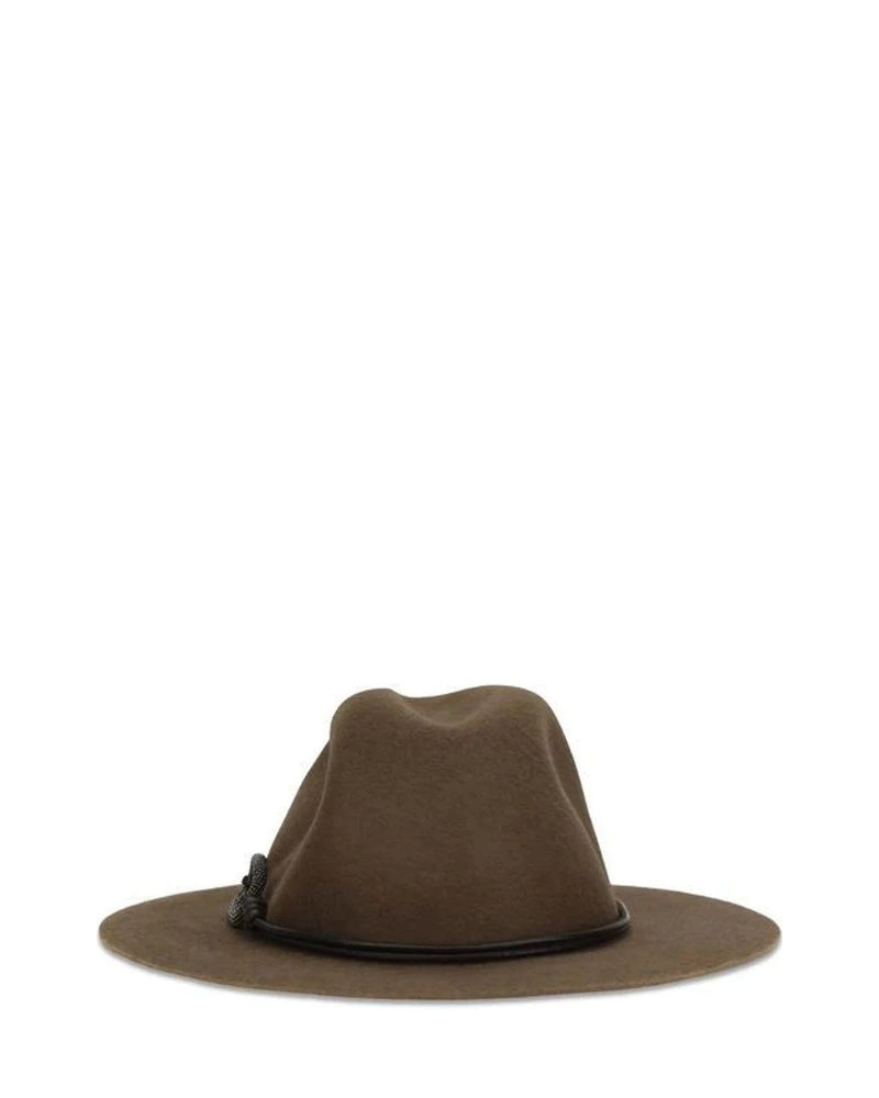 Brunello Cucinelli Fedora in brown, Felt — view 2