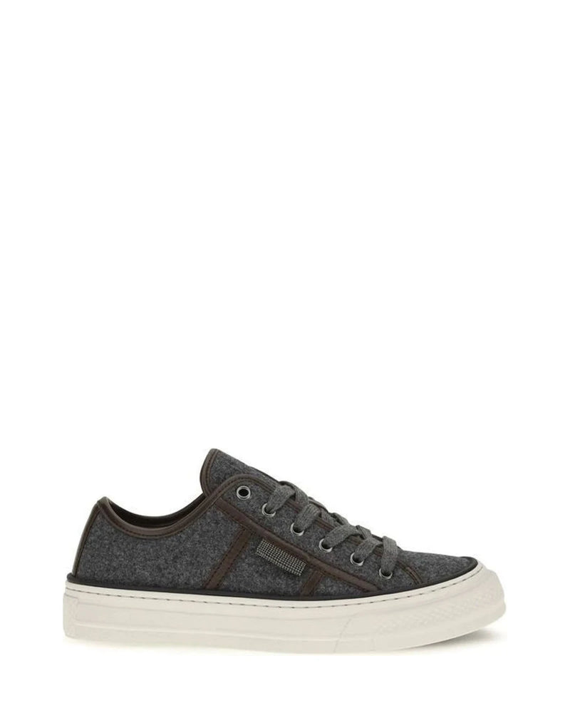 Brunello Cucinelli Sneakers in gray, Suede