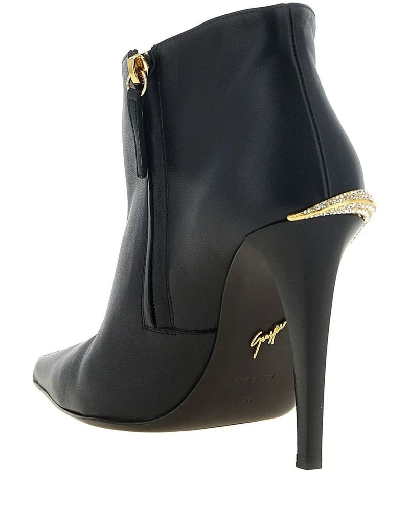 Giuseppe Zanotti Ankle Boots in black, Lamb Leather — view 3
