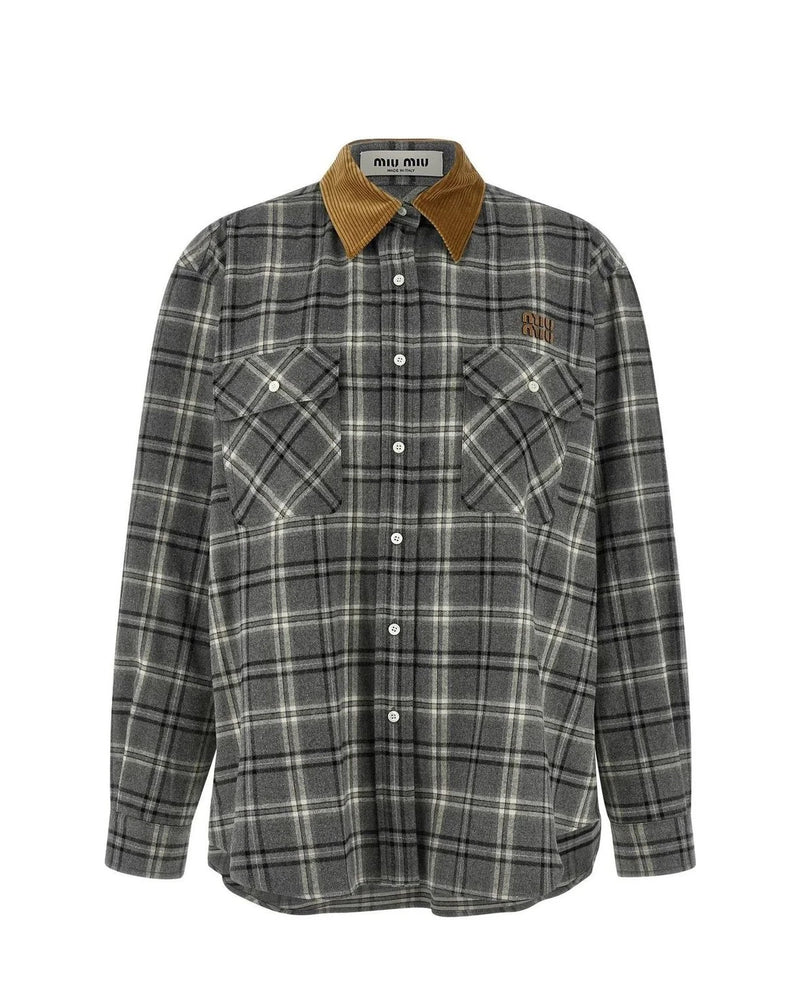Miu Miu Dress Shirt in gray