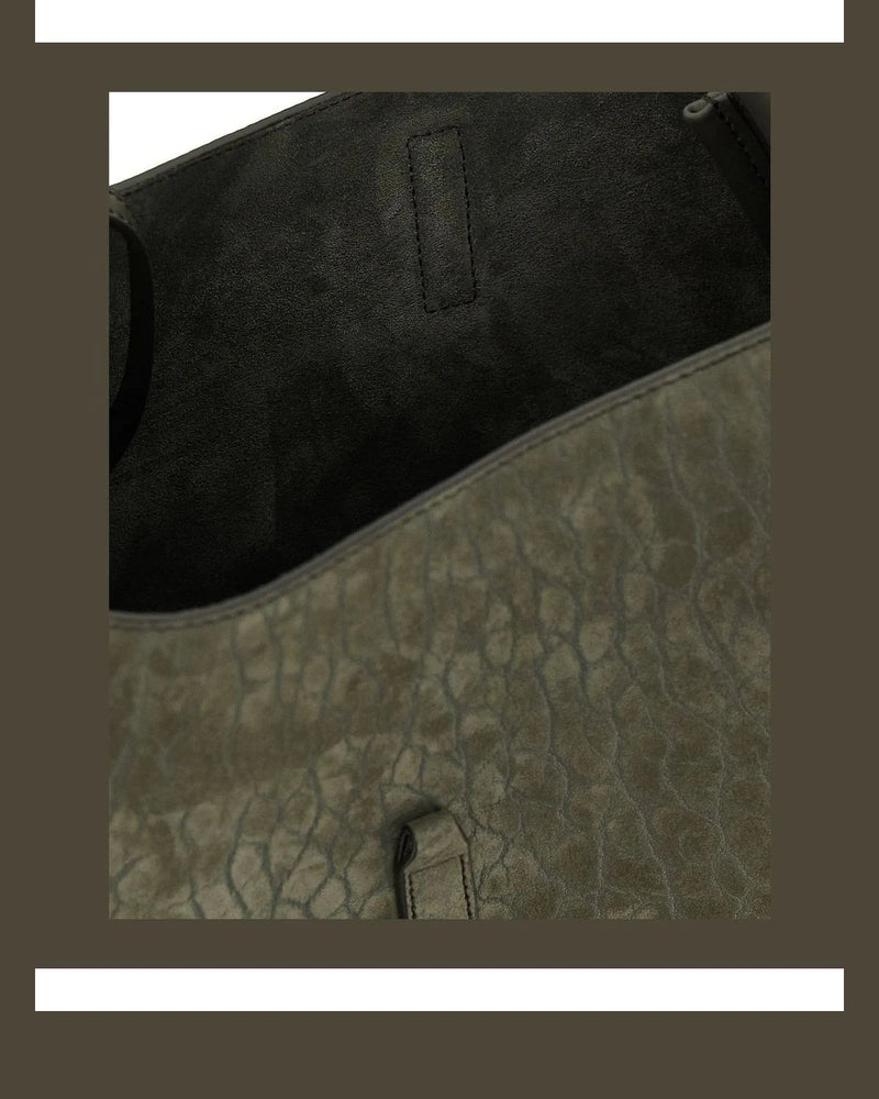 Saint Laurent Shoulder Bag in gray, Lamb Leather — view 4
