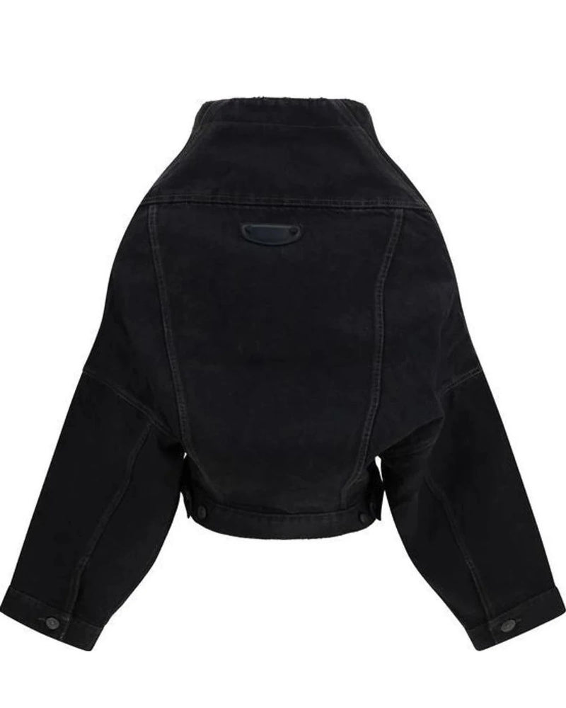 Balenciaga Trucker Jacket in black, Cotton — view 2