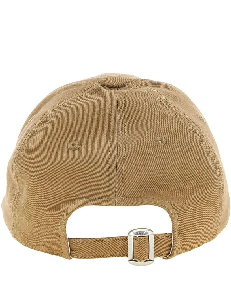 Courrèges Baseball Cap in beige, Cotton — view 3