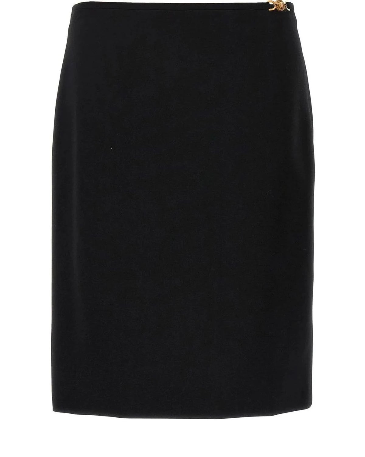 Versace Black Wool Skirt