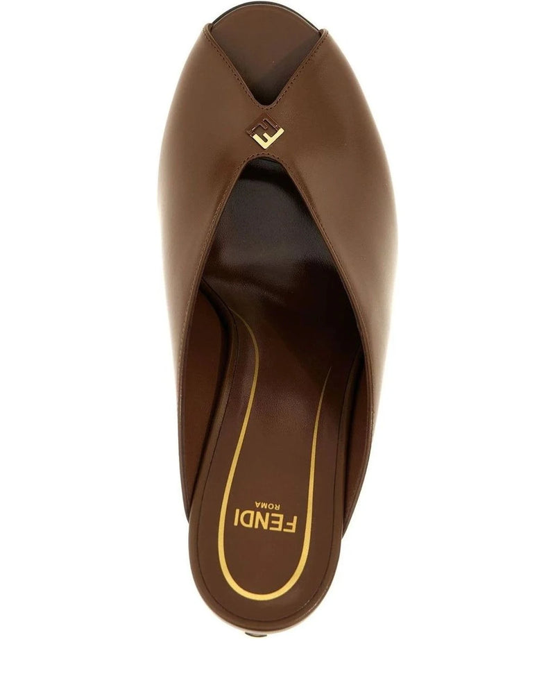 Fendi Pumps in brown, Lamb Leather — view 4