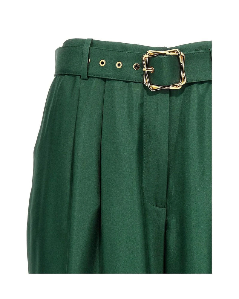 Zimmermann Palazzo Pant in green, Silk — view 3