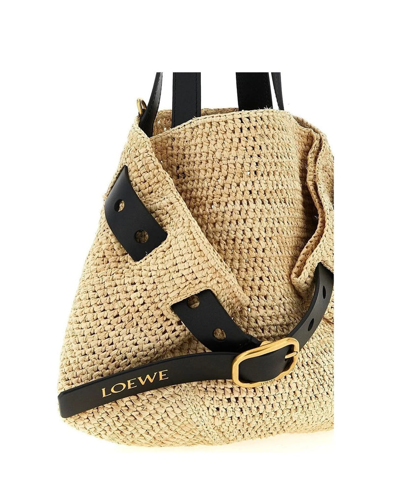 Loewe Bucket Bag in beige, Raffia — view 3