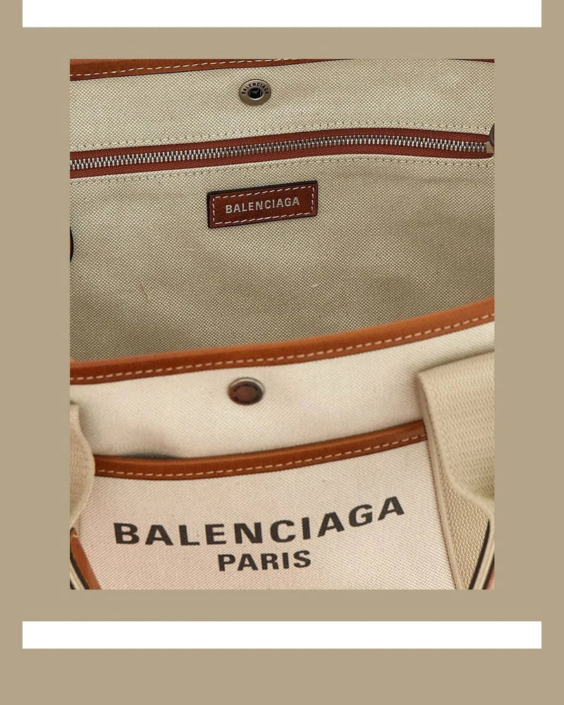 Balenciaga Tote Bag in beige, Leather — view 4