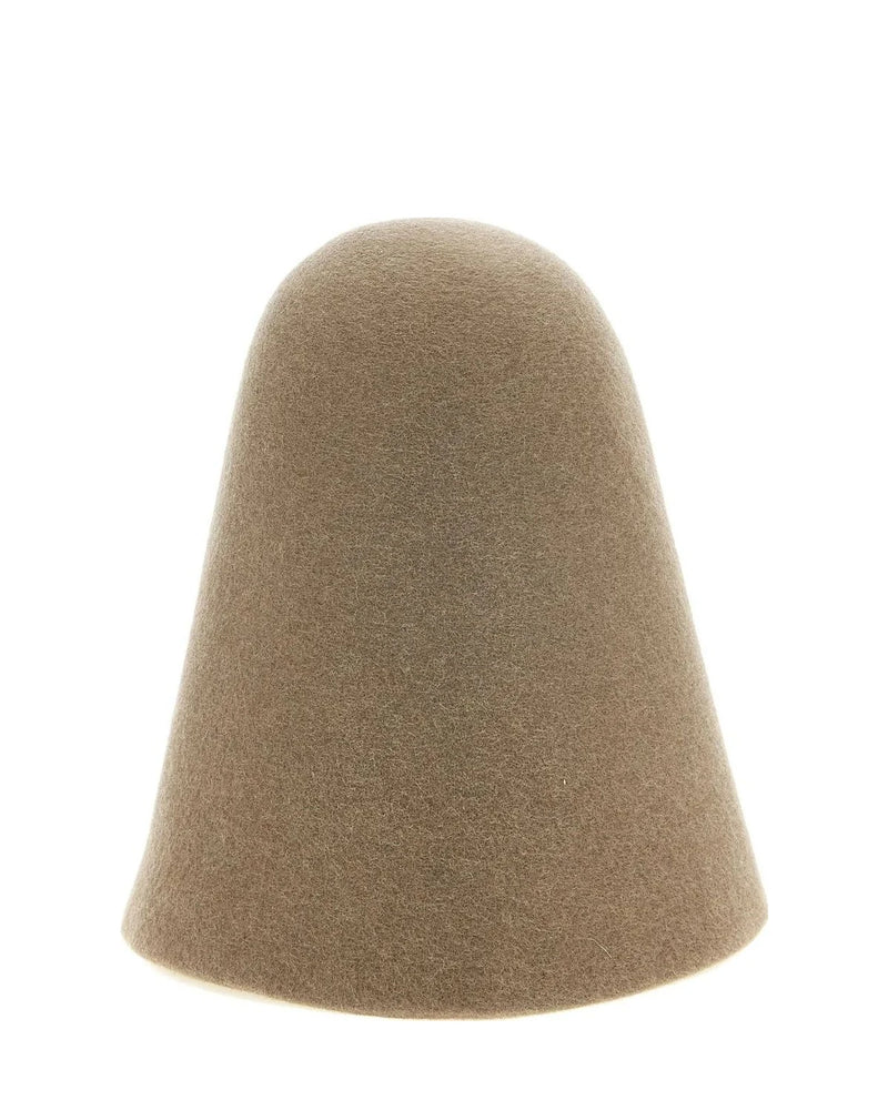 Jacquemus Cloche Hat in beige, Merino Wool