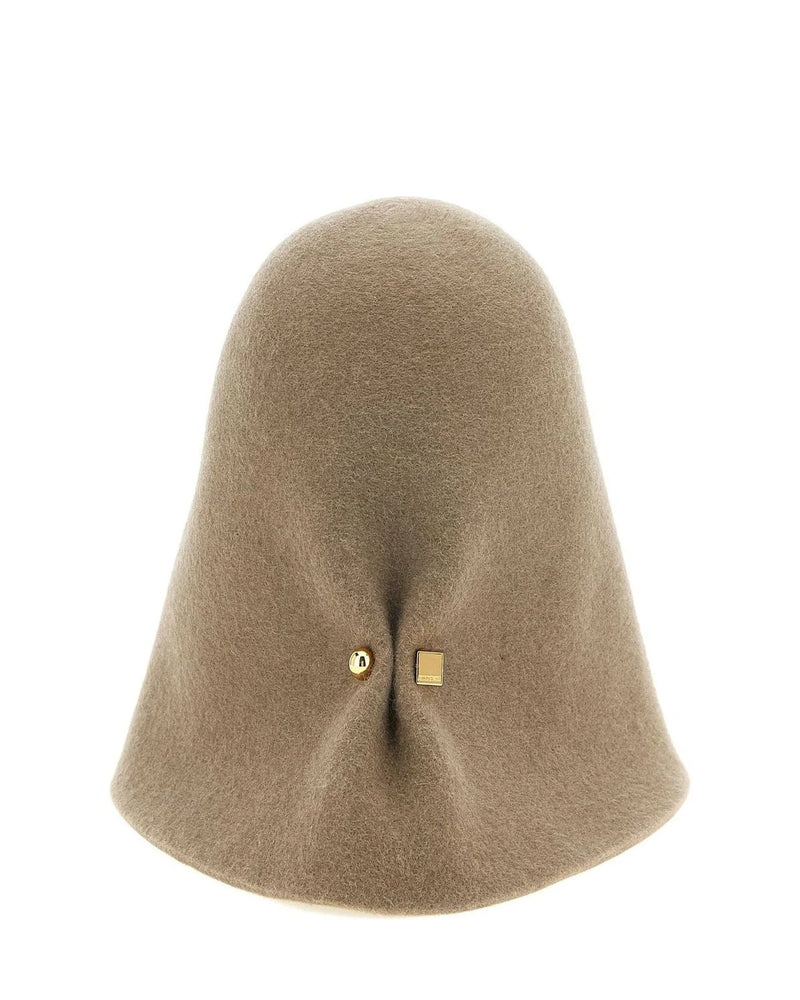 Jacquemus Cloche Hat in beige, Merino Wool — view 3