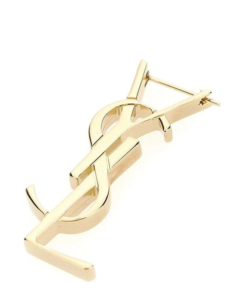 Saint Laurent Earring in gold, Brass — view 3