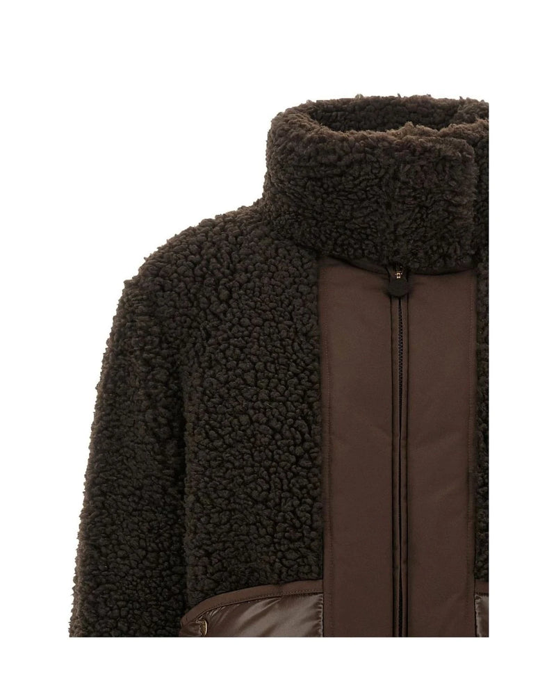 Moncler Puffer Jacket in brown, Polyester — view 3