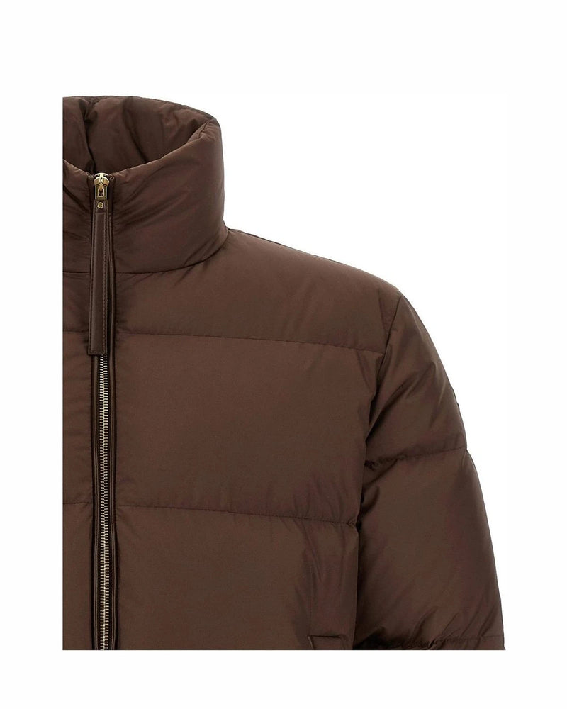 Moncler Puffer Jacket in brown, Polyester — view 3