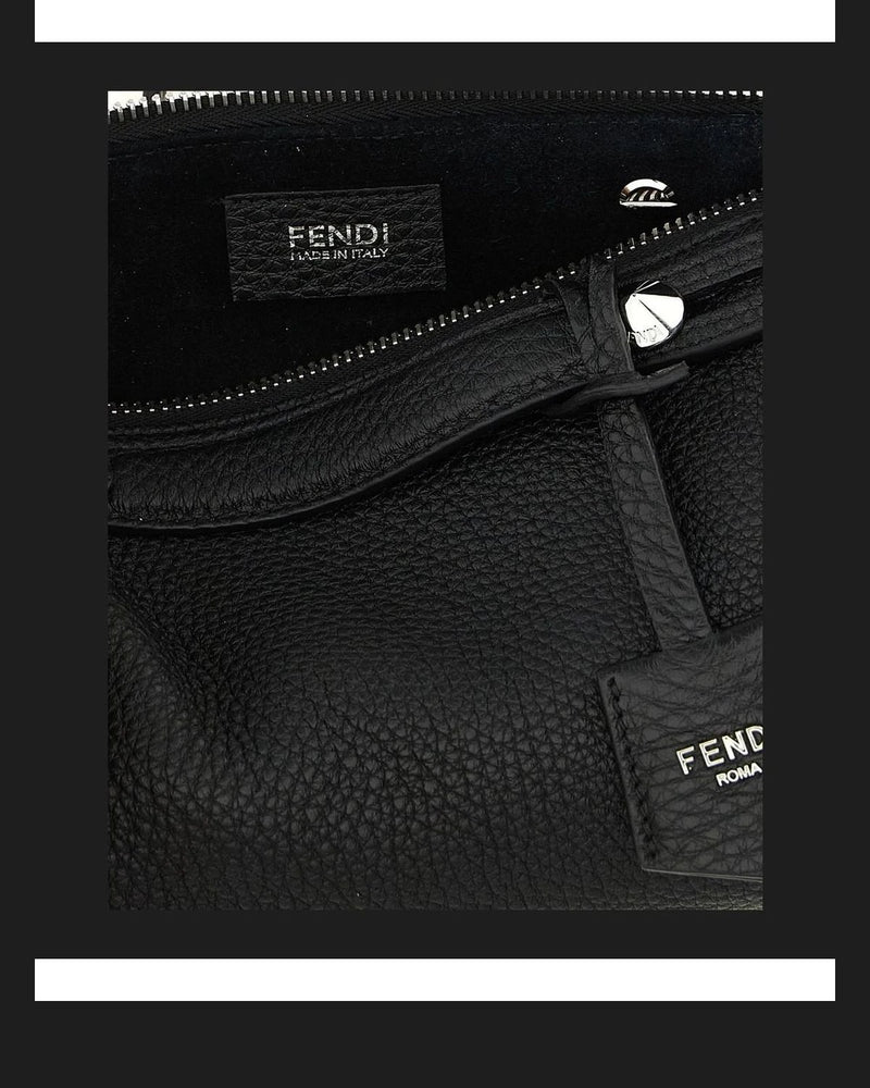 Fendi Satchel Bag in black, Calfskin Leather — view 4