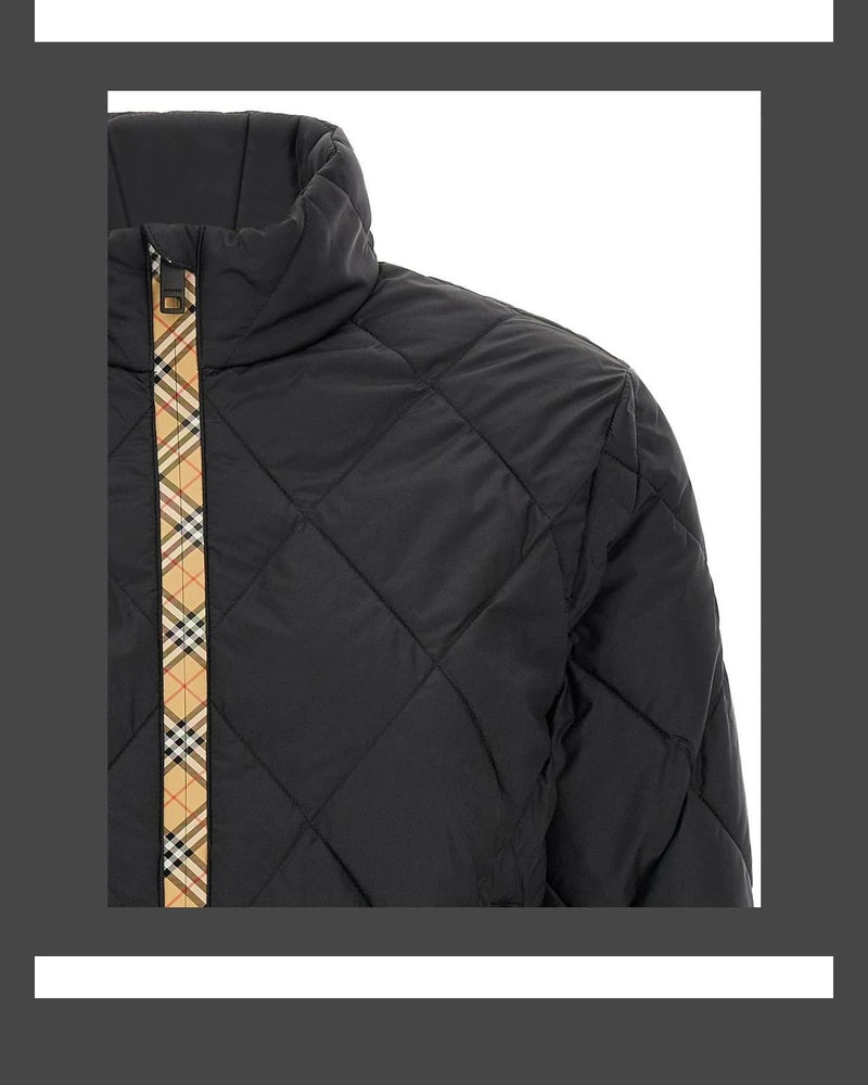 Burberry Puffer Jacket in black, Polyamide — view 3