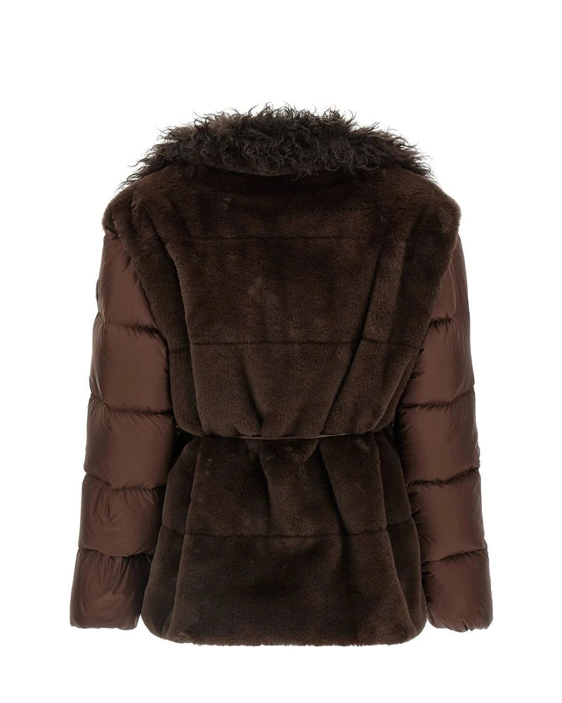 Moncler Puffer Jacket in brown, Polyester — view 3
