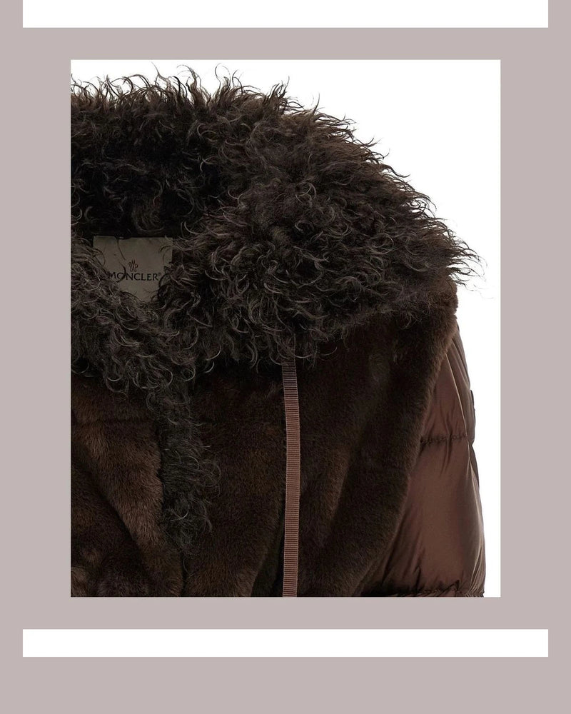 Moncler Puffer Jacket in brown, Polyester — view 4