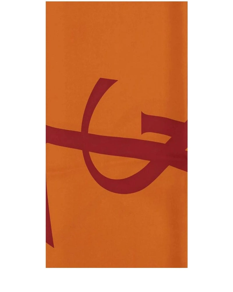 Saint Laurent Scarves & Shawl in orange, Silk — view 3